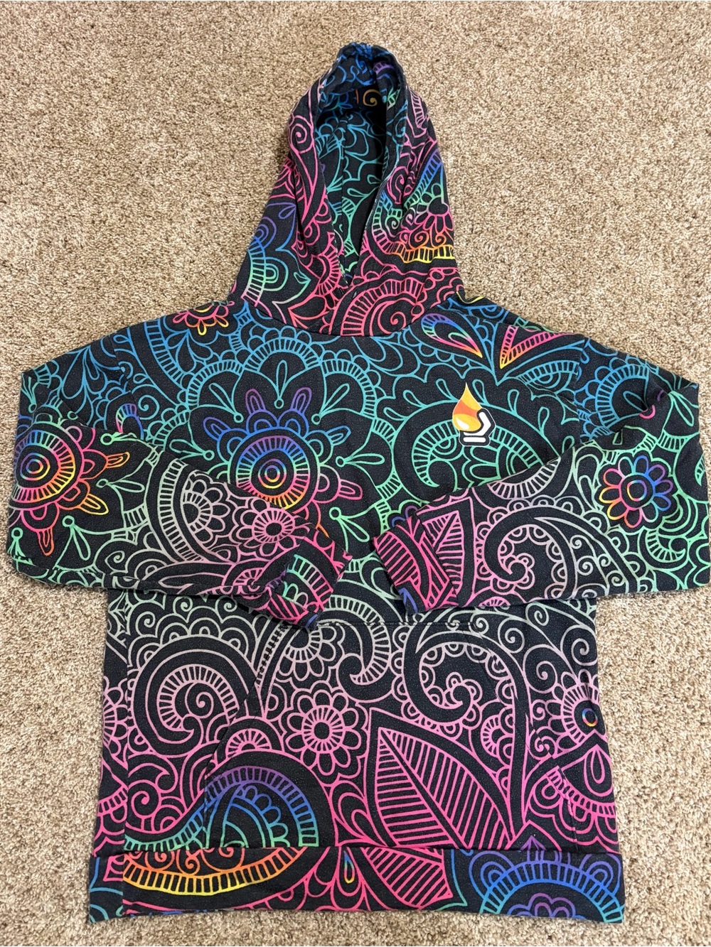 Colorful Rainbow Mandala Hoodie